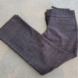 Women's Ann Taylor LOFT pants, size 4 - Gray with pink/purple plaid